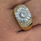 Diamond Cluster Hip Hop Ring  customdiamjewel   