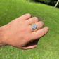 Diamond Cluster Hip Hop Ring  customdiamjewel   