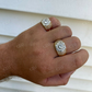 Diamond Cluster Hip Hop Ring  customdiamjewel   