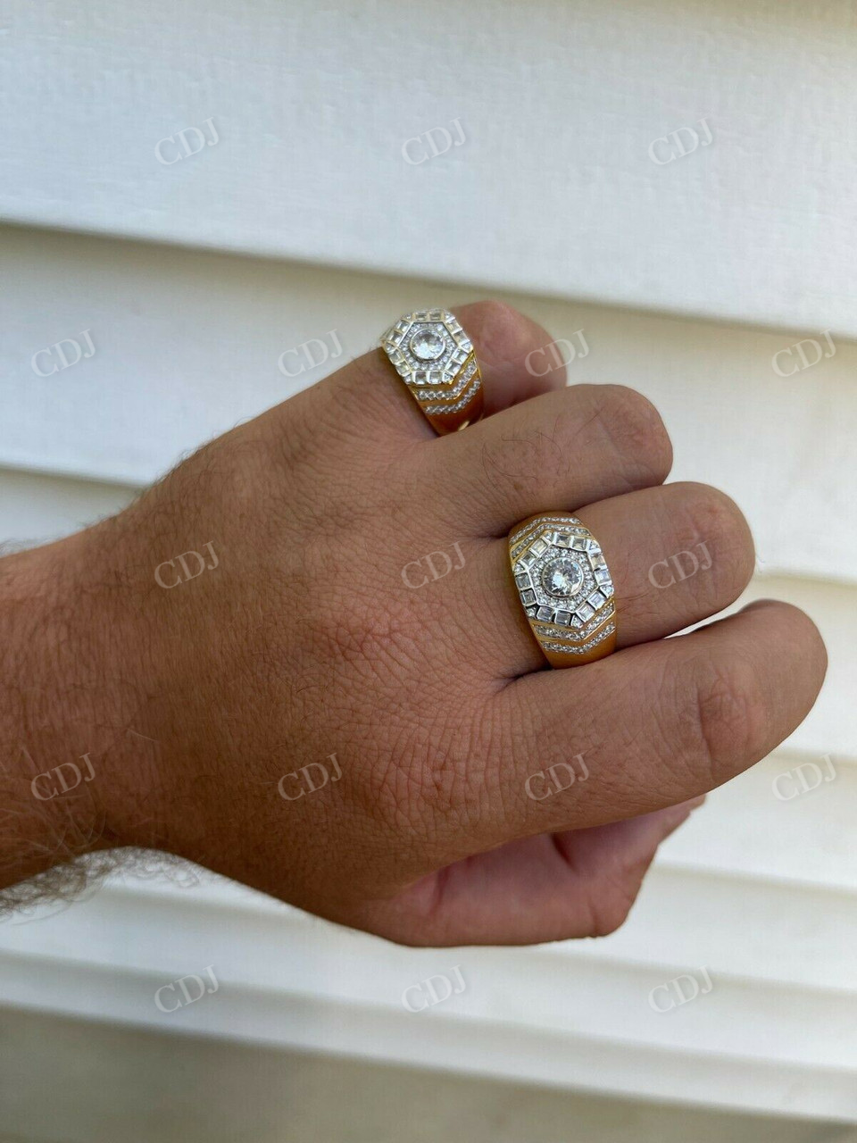 Diamond Cluster Hip Hop Ring  customdiamjewel   