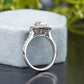 Lab-Grown Diamond cushion Halo Ring