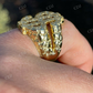 14k Gold Mens Hip Hop Dollar Sign $ Ring  customdiamjewel   
