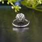 Lab-Grown Diamond cushion Halo Ring