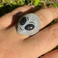 Alien Head Emoji Mens Iced Diamond Ring  customdiamjewel   