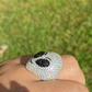 Alien Head Emoji Mens Iced Diamond Ring  customdiamjewel   
