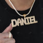 Best Price Initial Attached With Mini Crown Hip Hop Pendant hip hop jewelry CustomDiamJewel