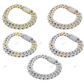 Multiple Options 925 Sterling Silver Hip Hop Bracelet