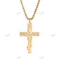 Premium Unisex Solid Gold Hip Hop Crist Cross Pendant hip hop jewelry CustomDiamJewel