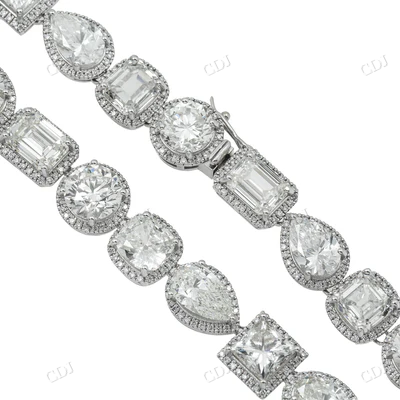 Latest Design Multi Shape Diamond Necklace hip hop jewelry CustomDiamJewel