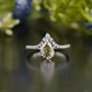 Champagne Pear Diamond Pavé Ring customdiamjewel