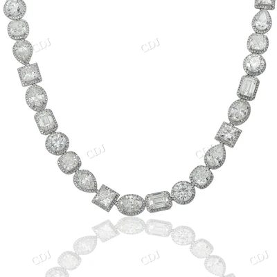 Latest Design Multi Shape Diamond Necklace hip hop jewelry CustomDiamJewel