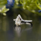 Champagne Pear Diamond Pavé Ring customdiamjewel