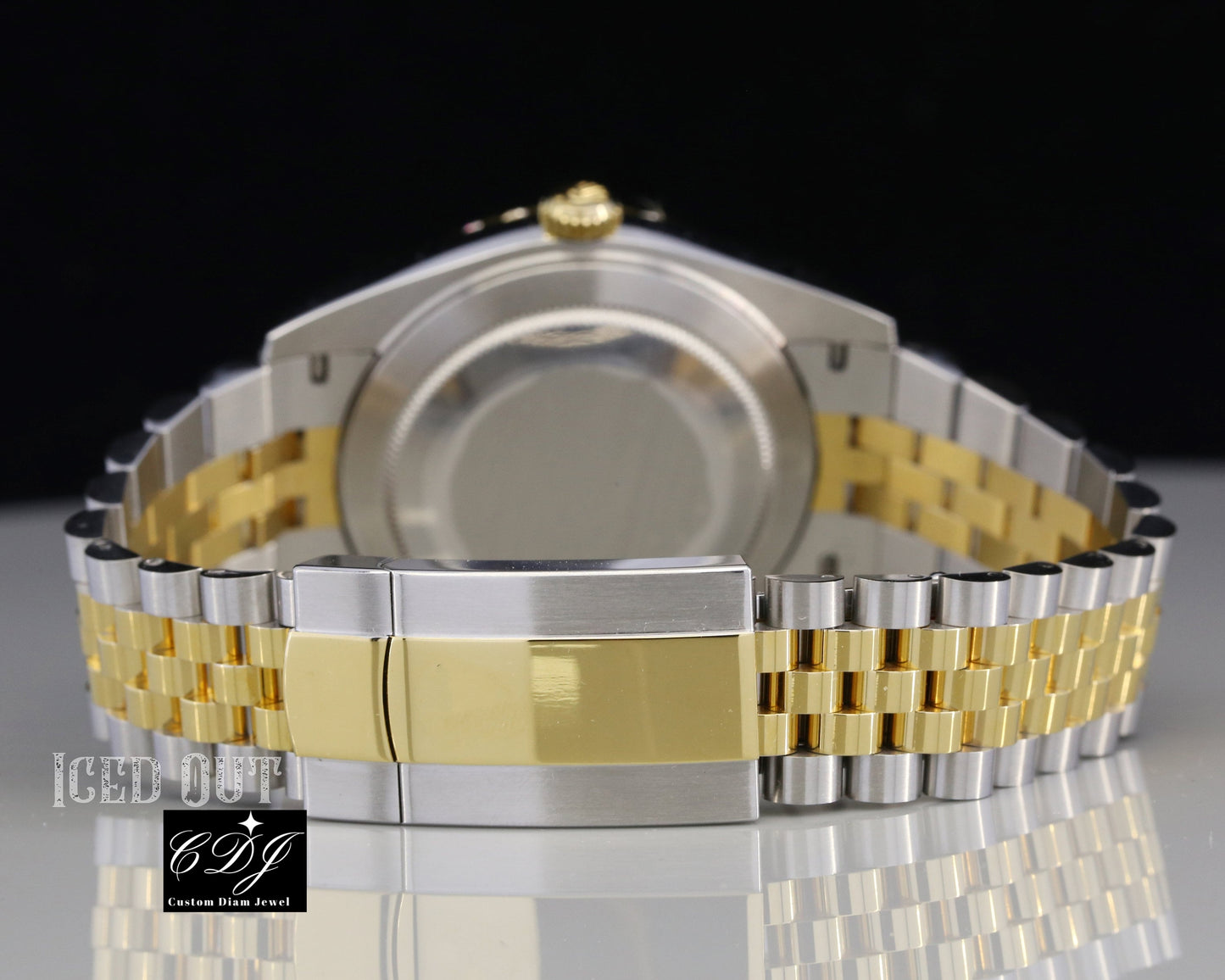 Rolex Bezel Set Moissanite Watch For Men customdiamjewel