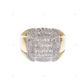 14K Silver Moissanite Iced Out Square Ring hip hop jewelry customdiamjewel