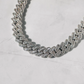 Baguette Cut Diamond Iced Out Cuban Chain Necklace  customdiamjewel   