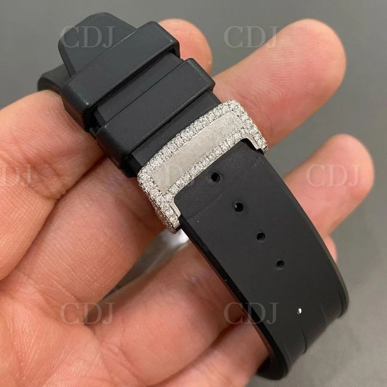 Bust Down Moissanite Ap Custom Men's Watch customdiamjewel