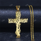 Premium Unisex Solid Gold Hip Hop Crist Cross Pendant hip hop jewelry CustomDiamJewel