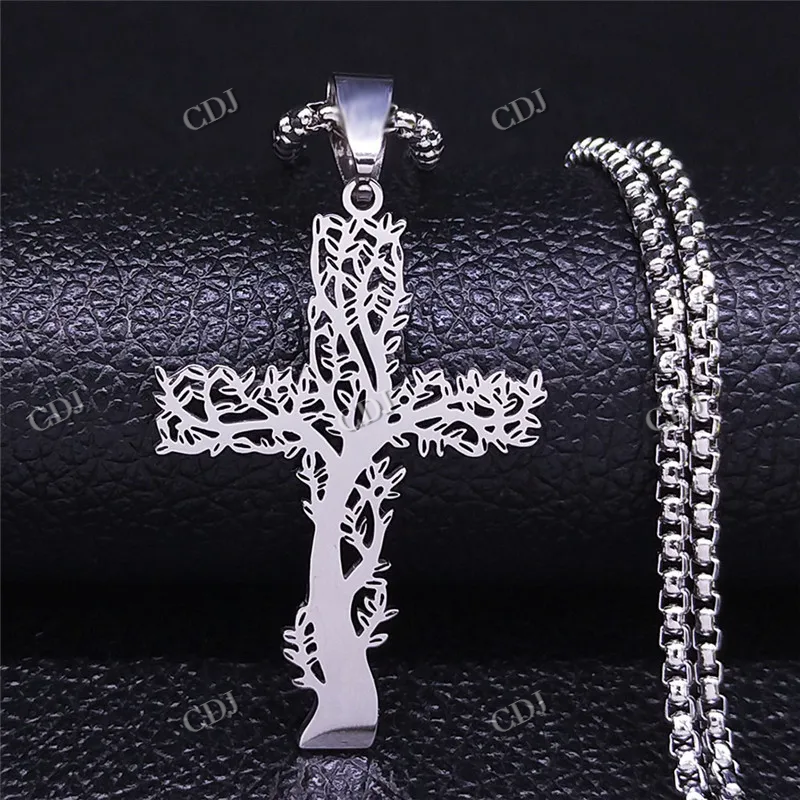 Premium Unisex Solid Gold Hip Hop Crist Cross Pendant hip hop jewelry CustomDiamJewel