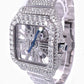 Cartier Skeleton Moissanite Diamond Men's Watch customdiamjewel