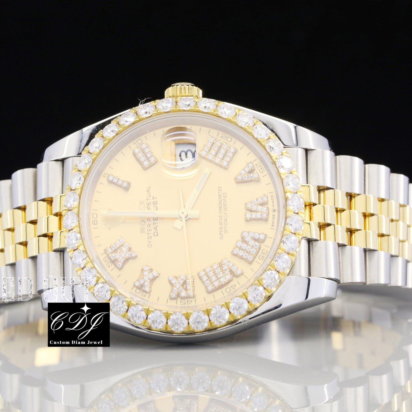 High Quality Buss Down Moissanite Diamond Watch For Men's customdiamjewel