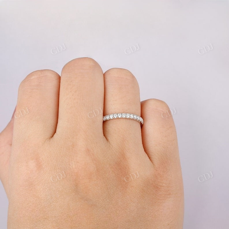 0.34CTW Lab Grown Diamond Half Eternity Wedding Band  customdiamjewel   