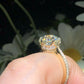 Round Portuguese Cut Moissanite Custom Ring customdiamjewel