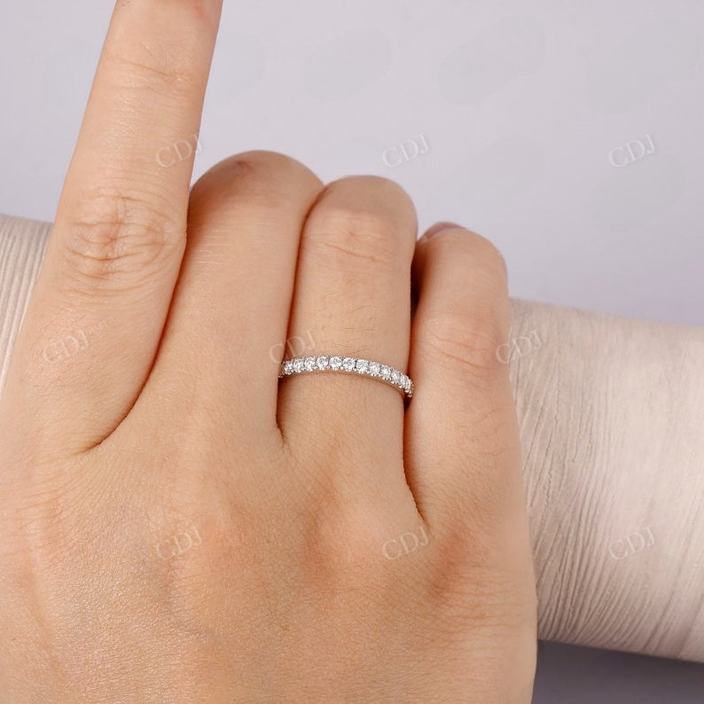 0.34CTW Lab Grown Diamond Half Eternity Wedding Band  customdiamjewel   