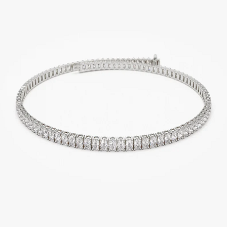2.5CTW Moissanite Tennis Diamond Bracelet  customdiamjewel   
