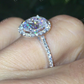 Oval Moissanite Diamond Engagement Ring  customdiamjewel   