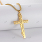 Premium Unisex Solid Gold Hip Hop Crist Cross Pendant hip hop jewelry CustomDiamJewel