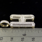 1.5" 1 CTW 10K Gold Real Diamond Initial H Letter Pendant CustomDiamJewel