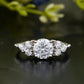 Round Three-Stone Lab-Grown Diamond Ring