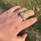 Iced Out Diamond Nugget Ring Hip Hop  customdiamjewel   