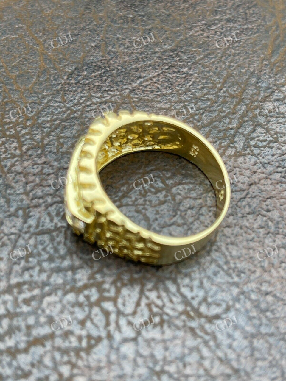 Iced Out Diamond Nugget Ring Hip Hop  customdiamjewel   
