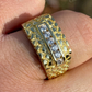 Iced Out Diamond Nugget Ring Hip Hop  customdiamjewel   