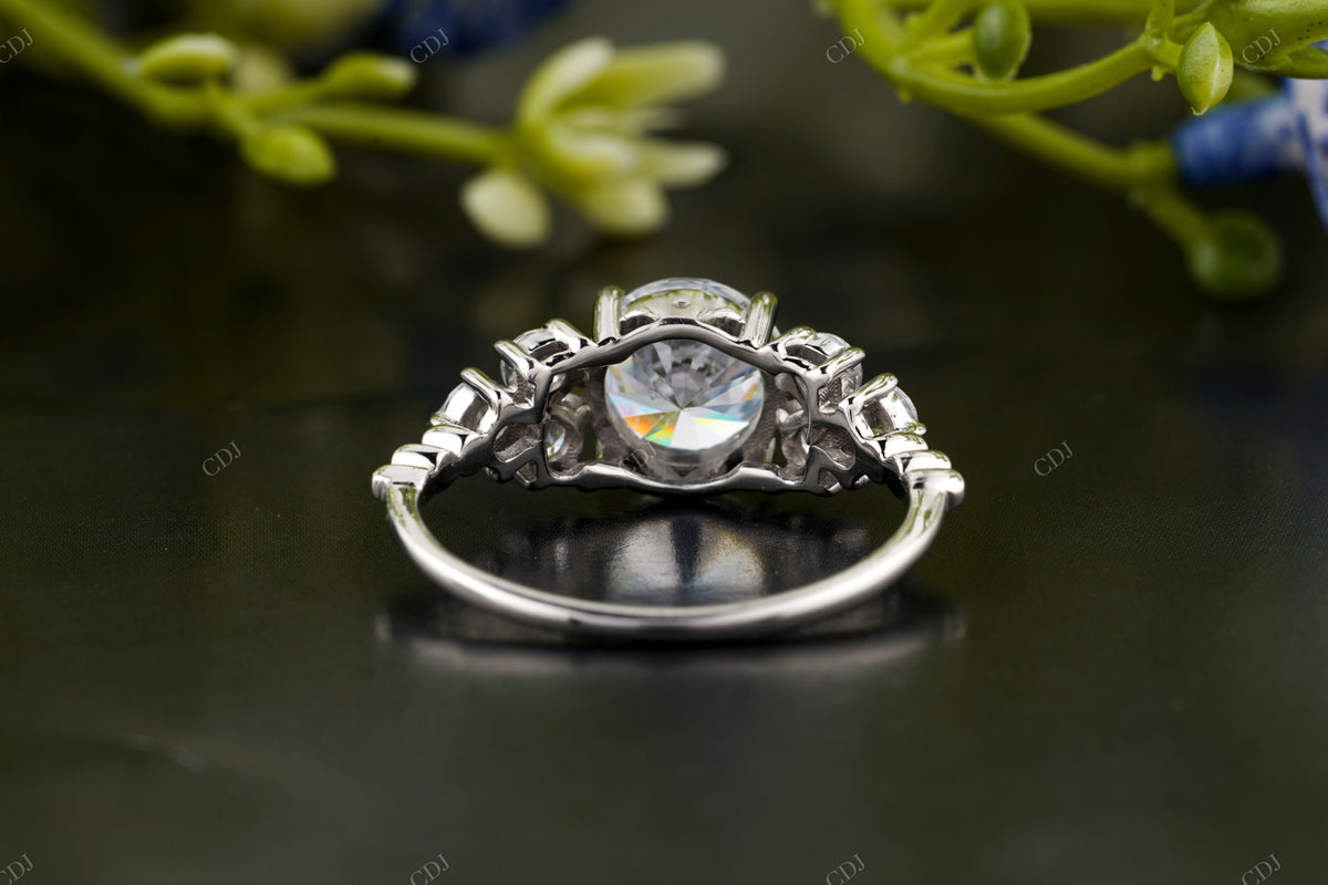 Round Three-Stone Lab-Grown Diamond Ring