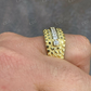 Iced Out Diamond Nugget Ring Hip Hop  customdiamjewel   