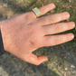 Iced Out Diamond Nugget Ring Hip Hop  customdiamjewel   