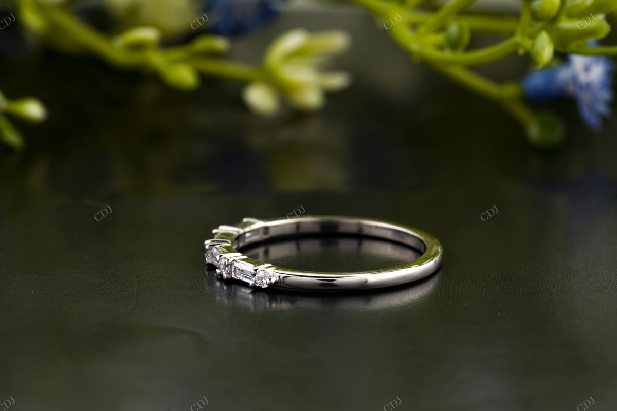 Baguette & Round Lab-Grown Diamond Band
