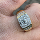 Iced Out Men's Diamond Ring  customdiamjewel   