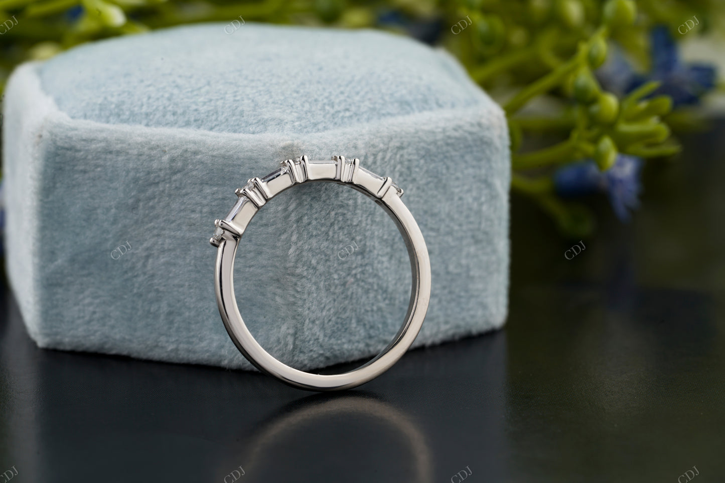 Baguette & Round Lab-Grown Diamond Band