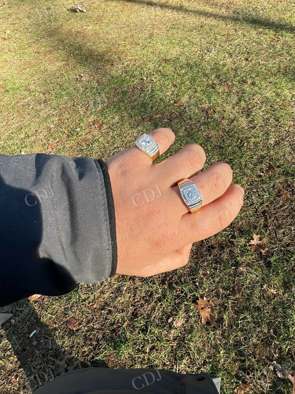 Iced Out Men's Diamond Ring  customdiamjewel   