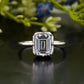 Lab-Grown Diamond White Gold Bezel Ring