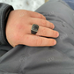 Hip Hop Black Diamond Iced Out Ring  customdiamjewel   