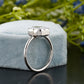 Lab-Grown Diamond White Gold Bezel Ring
