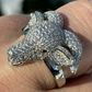 Custom Goat, Animal Face Hip Hop Ring  customdiamjewel   