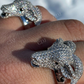 Custom Goat, Animal Face Hip Hop Ring  customdiamjewel   