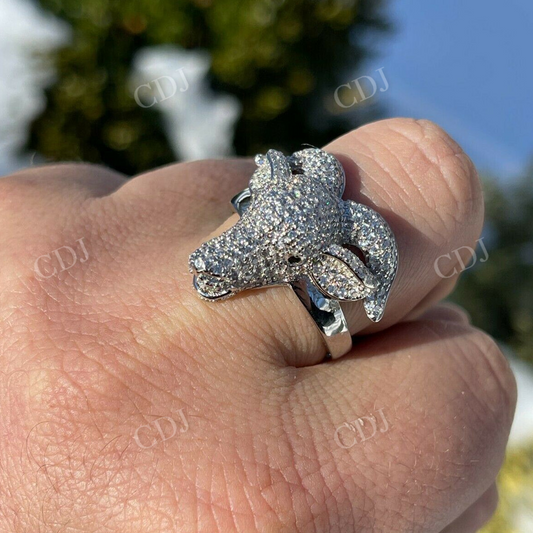 Custom Goat, Animal Face Hip Hop Ring  customdiamjewel   