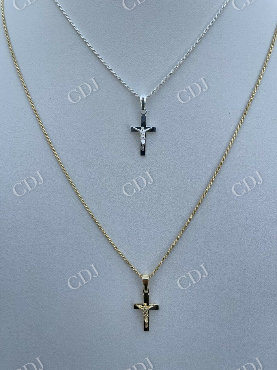 Plain Gold Cross Jesus Crucifix Pendant  customdiamjewel   