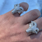 Custom Goat, Animal Face Hip Hop Ring  customdiamjewel   